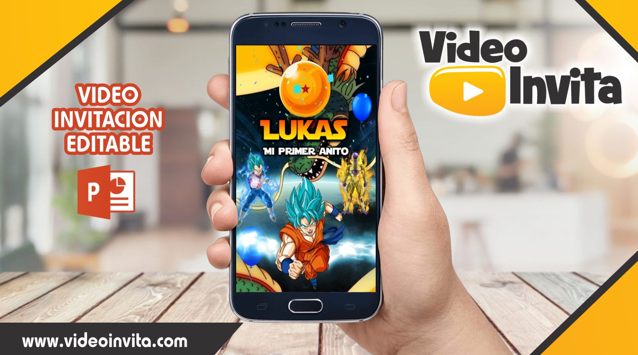 Video Invitaci N De Dragon Ball Z Editable Video Invita