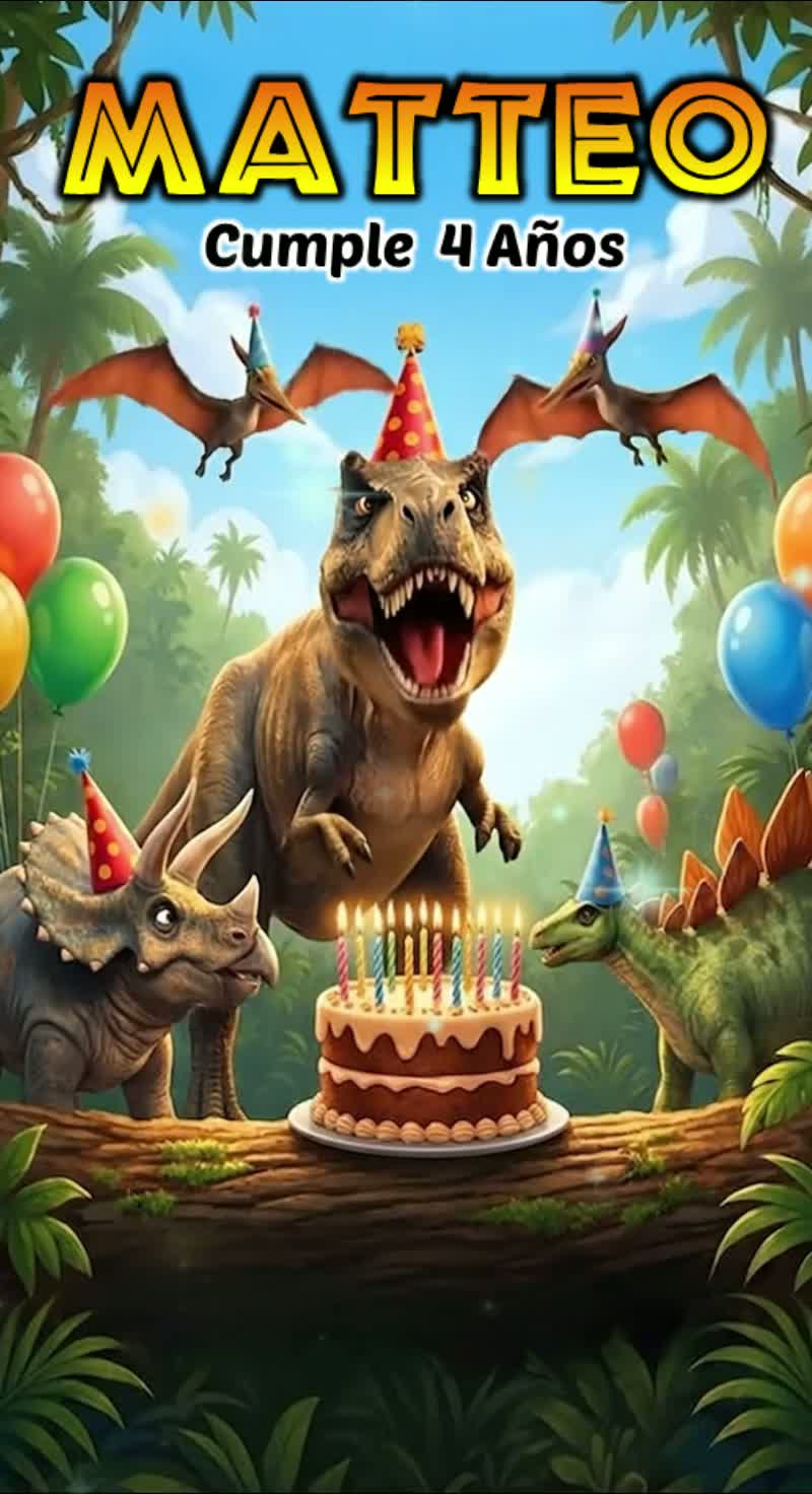 Dinosaurios Animados 50 — Videoinvita