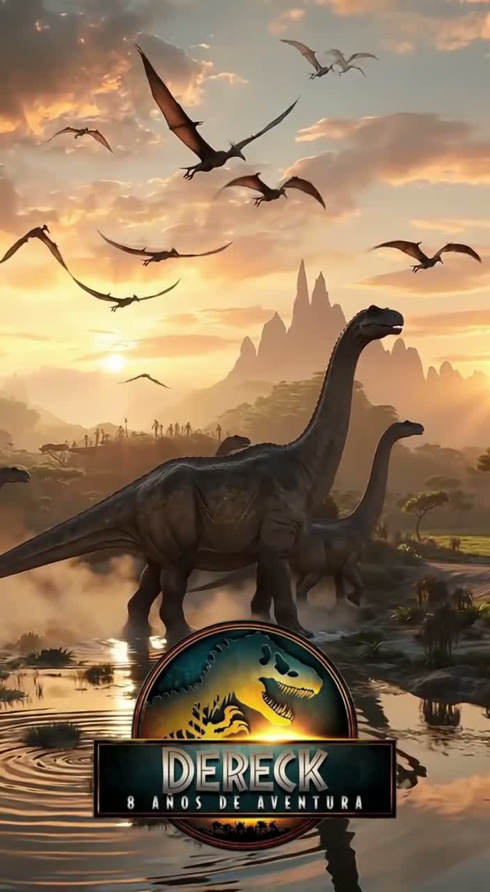 Dinosaurios Jurassic Extenso 80 — Videoinvita
