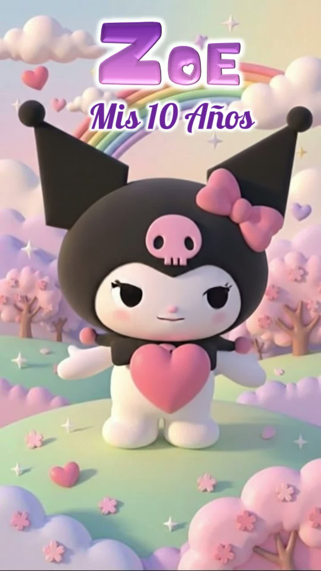 Kuromi Animado 03 50 — Videoinvita