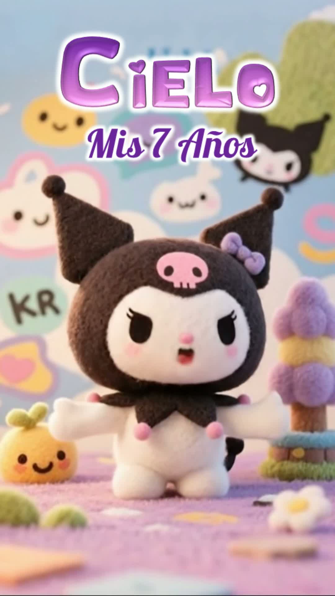 Kuromi Animado 50 — Videoinvita