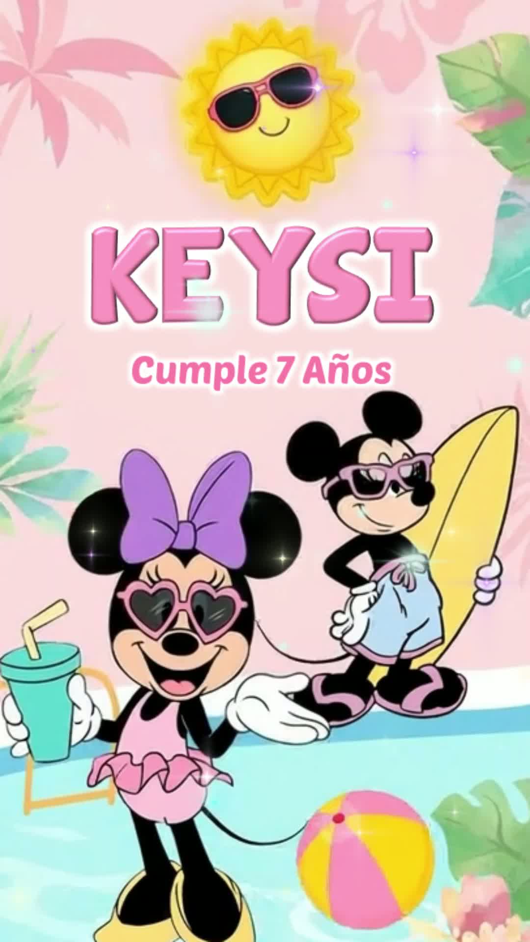 Minnie Mouse Pool Party 50 — Videoinvita