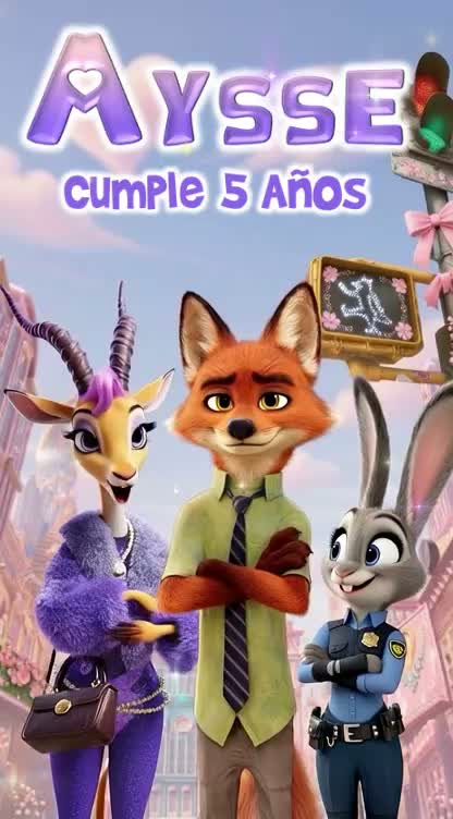 Zootopia Girl Gaselle 50 — Videoinvita