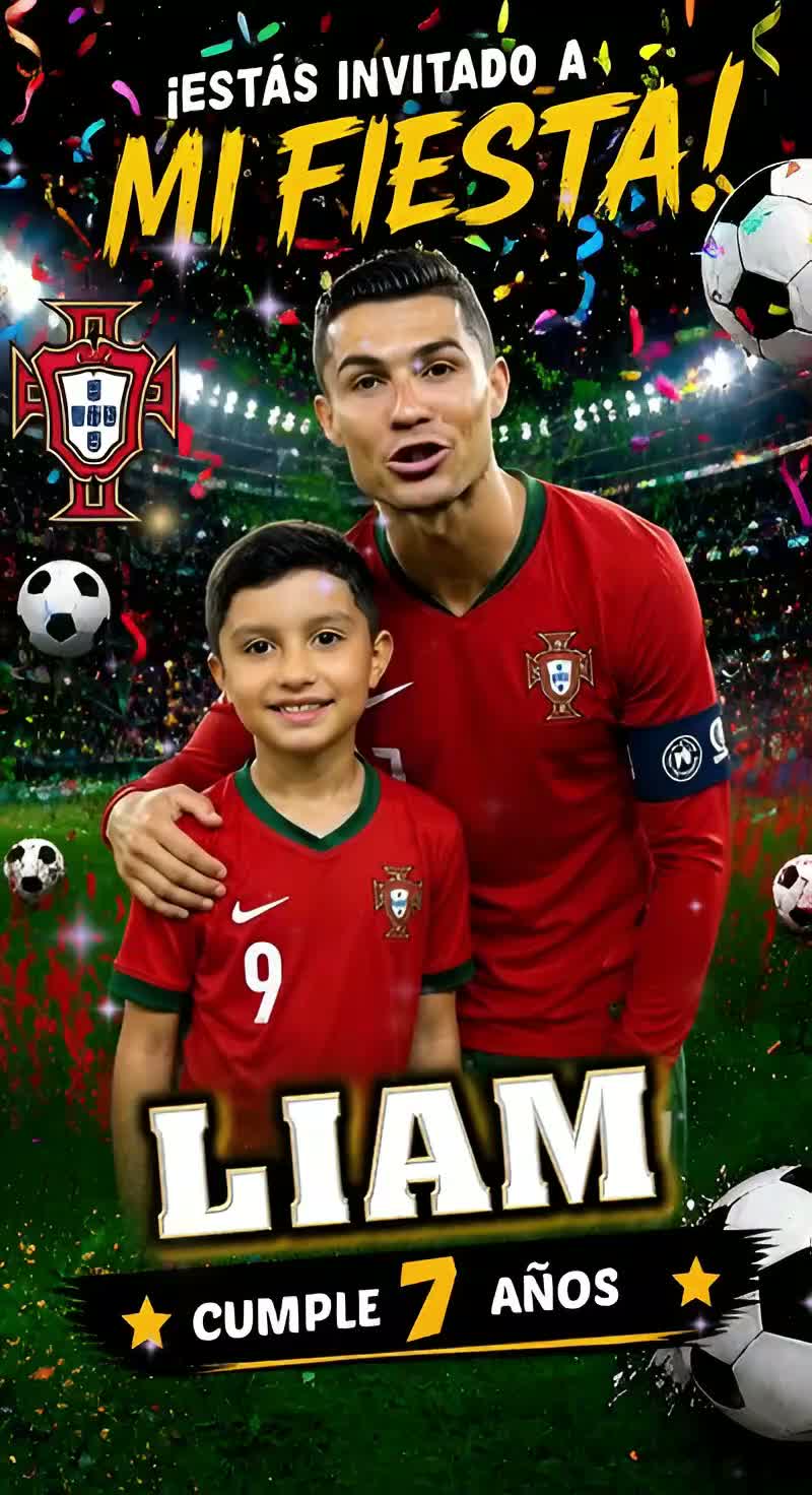 Ronaldo CR7 Portugal con Foto 60