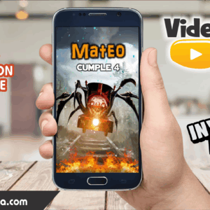 Video Invitación de Choo Choo Charles Editable