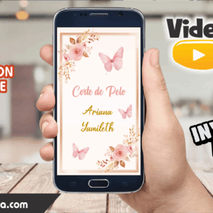 Video Invitación de Corte de Pelo Editable