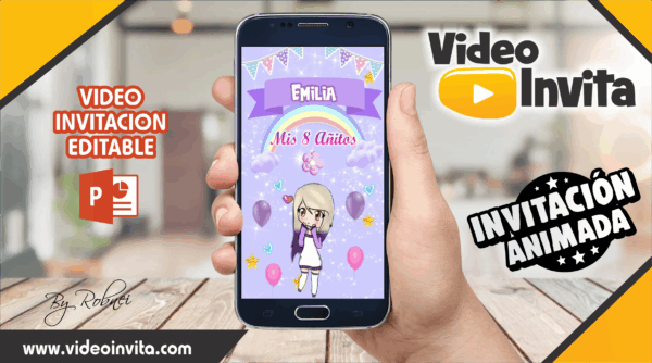Video Invitación de Lyna 02 Editable