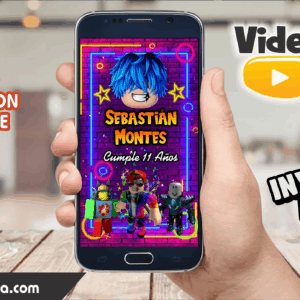 Video Invitación de Roblox Avatar Editable