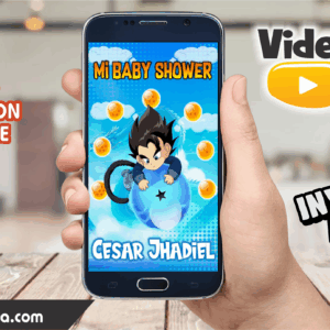 Video Invitación de Baby Shower Begueta Editable