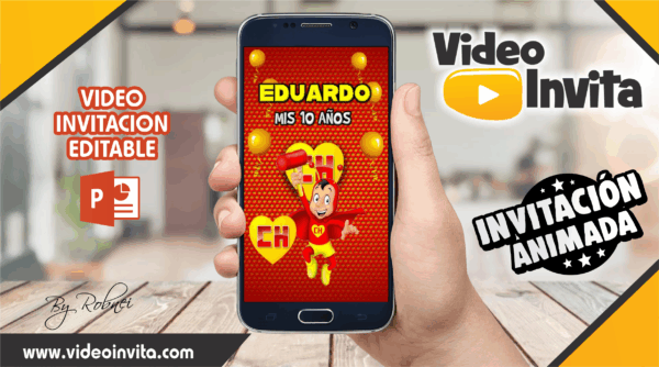 Video Invitación de Chapulin Colorado Editable