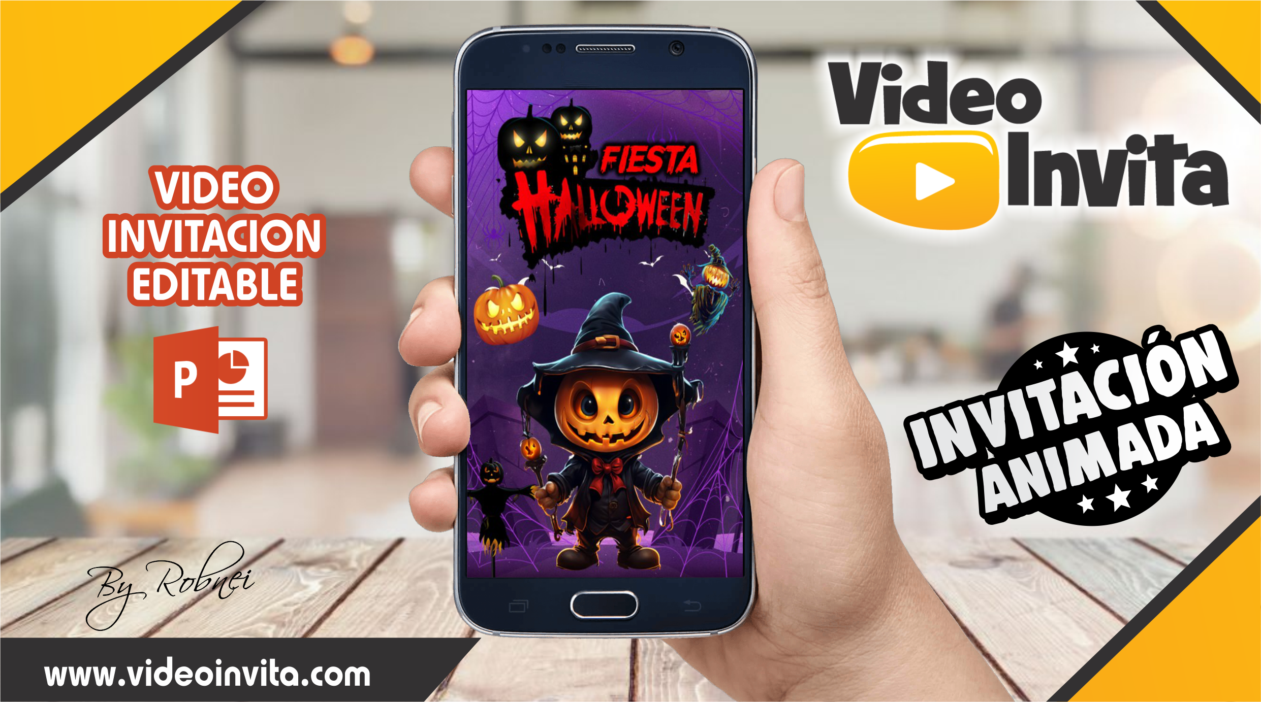 Video Invitación de Halloween 03 Editable