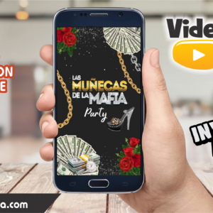Video Invitación de Las Muñecas de la Mafia Editable