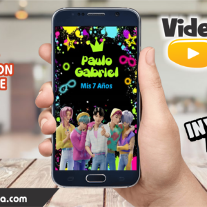 Video Invitación de Saja Boys 2 Editable