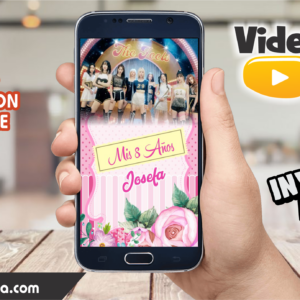 Video Invitación de The Feels Grupo Twice Editable