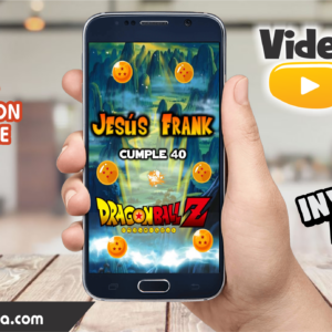 Video Invitación de Adulto Dragon Ball Z 2 Editable