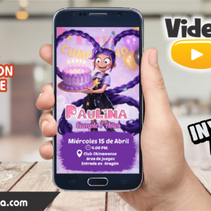 Video Invitación de Lily Poppy Playtime Animado Editable