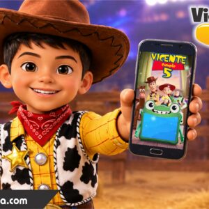 Video Invitación de Toy Story 5 con ia Editable